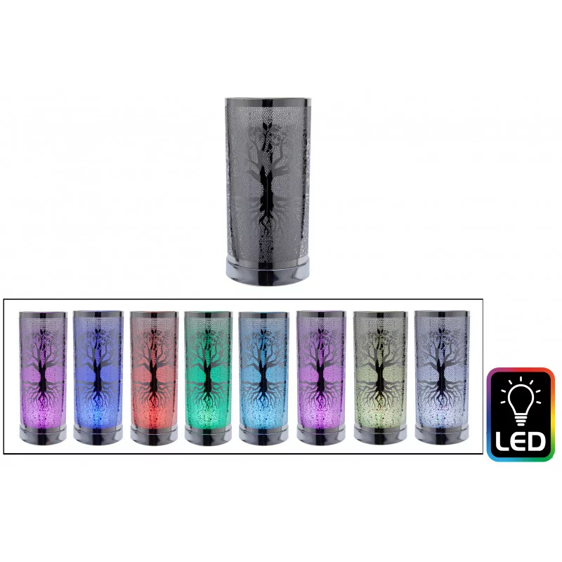 DIFFUSEUR LUMINEUX ARBRE DE VIE ARGENT