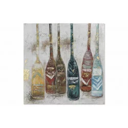 TABLEAU TOILE PIN 100X4X100 RAMES PEINT