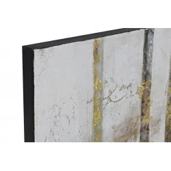 TABLEAU TOILE PIN 100X4X100 RAMES PEINT