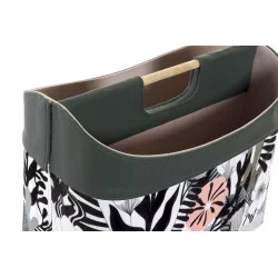 PORTE-REVUES VELOURS GRIS 36X27X28 POLYE