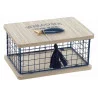 BOITE POISSON MDF METAL 20,5X11,5X11