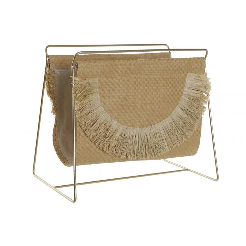 PORTE-REVUES POMPONS 38X25X32 FLECOS BEI