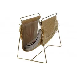 PORTE-REVUES POMPONS 38X25X32 FLECOS BEI