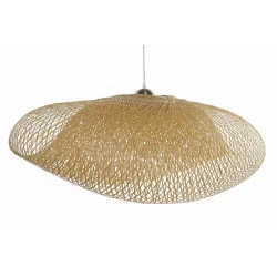 PLAFONNIER BAMBOU 105X80X45 DOUBLE NATUR