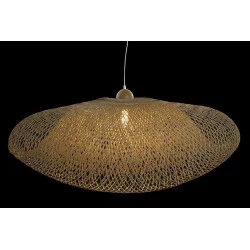 PLAFONNIER BAMBOU 105X80X45 DOUBLE NATUR