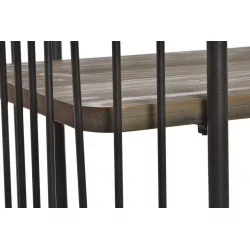 ETAGERE METAL BOIS 120X21X142 4 TABLETTE