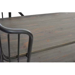 ETAGERE METAL BOIS 120X21X142 4 TABLETTE