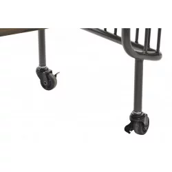 ETAGERE METAL BOIS 120X21X142 4 TABLETTE
