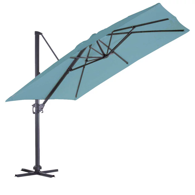 PARASOL BLEU PETROLE 3X3M LUXEKING PARASOL BLEU PETROLE 3X3M LUXEKING