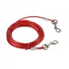 CABLE D'ATTACHE ACIER 5MM ROUGE 6M