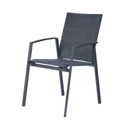 FAUTEUIL MINEA ANTHRACITE ALU