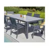 Fauteuil minea anthracite alu accoudoirs Fauteuil minea anthracite alu accoudoirs
