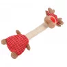 JOUET PELUCHE GIRAFE 32CM ROUGE