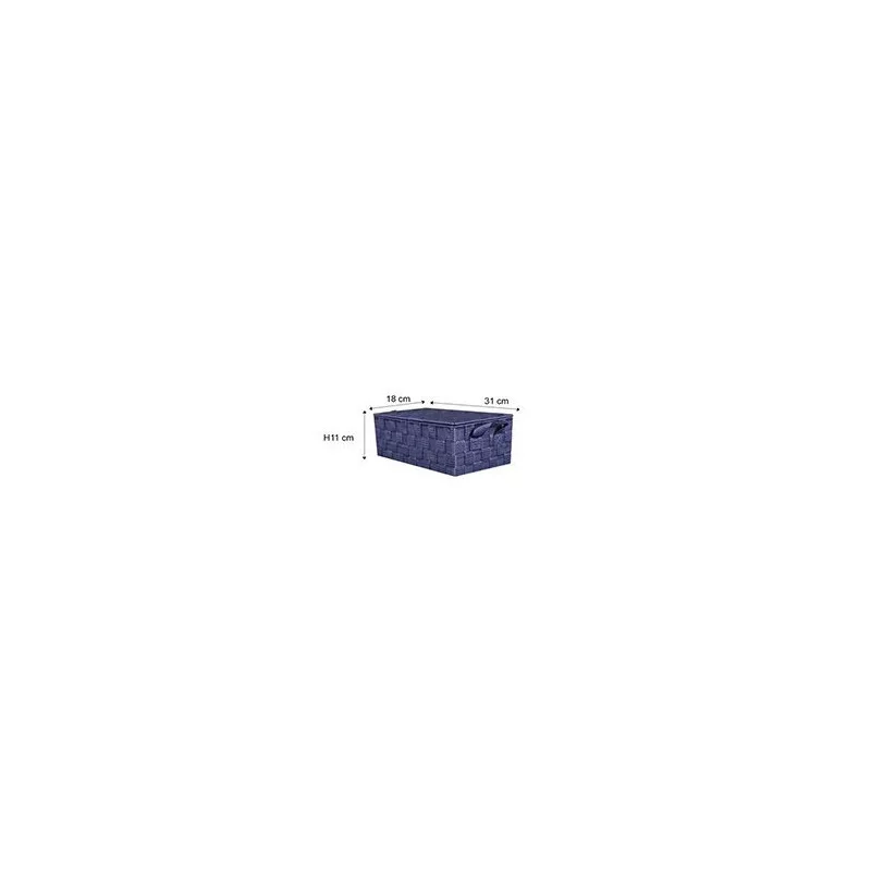 CORB SANGLE+COUV BLEU N.31*18*H11CM