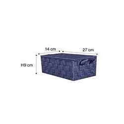 CORB SANGLE+COUV BLEU N.27*14*H9CM