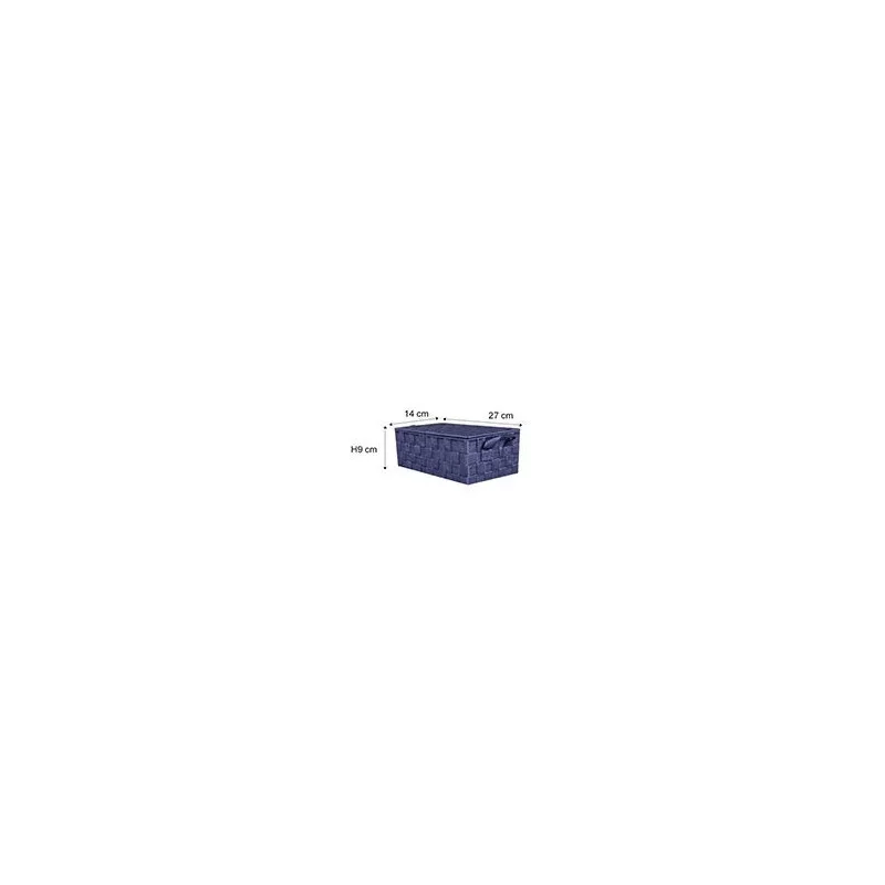 CORB SANGLE+COUV BLEU N.27*14*H9CM