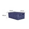 CORB SANGLE+COUV BLEU N.27*14*H9CM