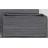JARDINIERE STRIPE NOIR PM 50X23X23CM
