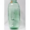 VASE MOAI TRANSPARENT VERRE RECYCLÉ D30x69cm
