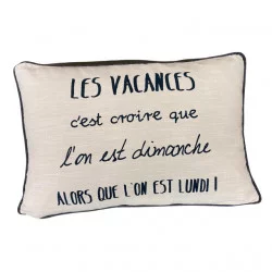 COUSSIN VACANCES 40X60 SABLE