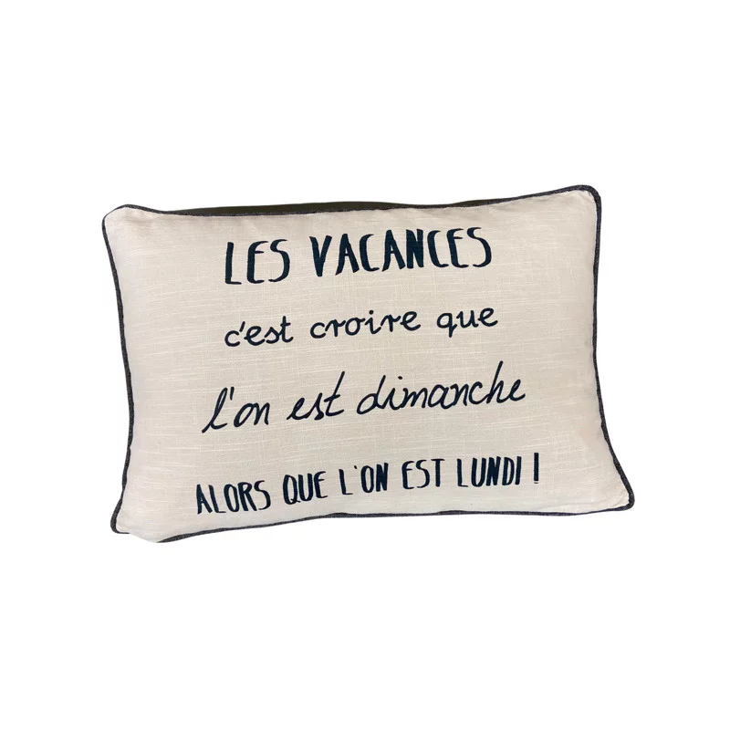 COUSSIN VACANCES 40X60 SABLE