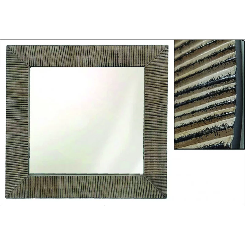 MIROIR 40X40CM ETHNIC CHIC