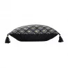 HOUSSE DE COUSSIN NOIREOR POMPONS 40x40C