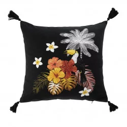 HOUSSE DE COUSSIN COCO CRUSH POMPONS 40x