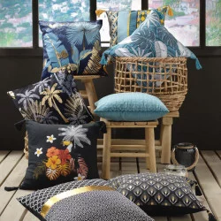 HOUSSE DE COUSSIN COCO CRUSH POMPONS 40x