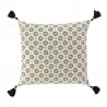 HOUSSE DE COUSSIN OR FLOREOR POMPONS 40