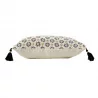 HOUSSE DE COUSSIN OR FLOREOR POMPONS 40