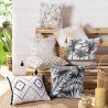 HOUSSE DE COUSSIN OR FLOREOR POMPONS 40