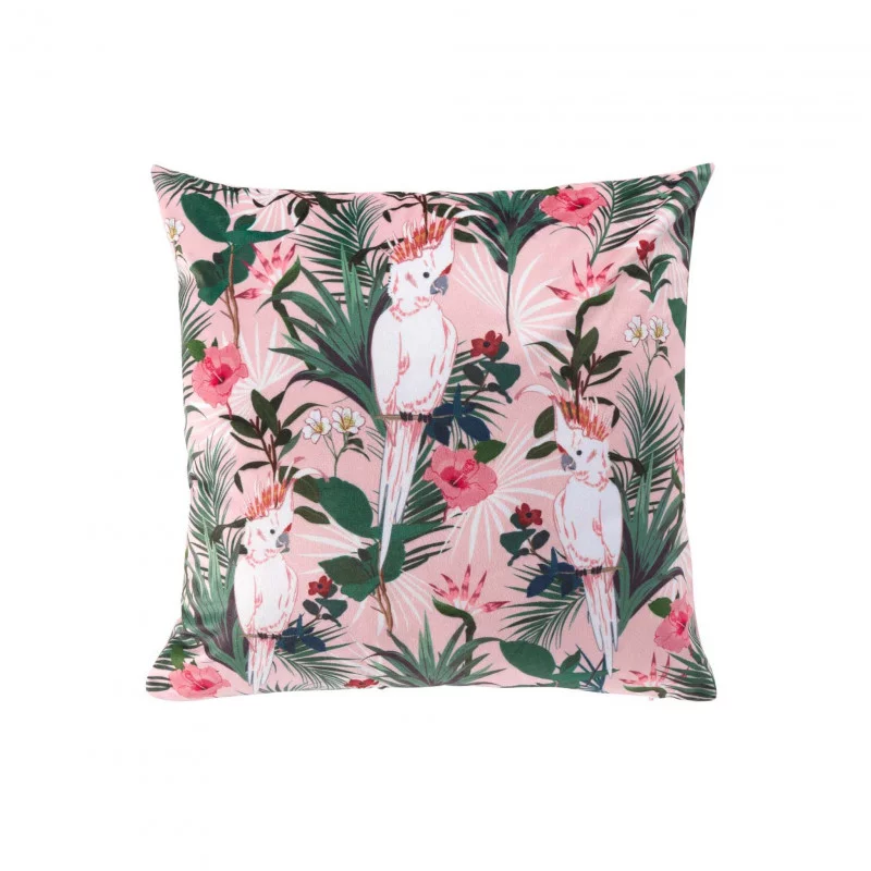 HOUSSE DE COUSSIN PERRUCHE 40x40CM VELOU