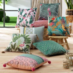 HOUSSE DE COUSSIN PERRUCHE 40x40CM VELOU