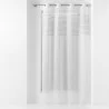 VOILE SICILIA BLANC 140x240CM EFFET LIN