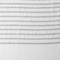 VOILE SICILIA BLANC 140x240CM EFFET LIN