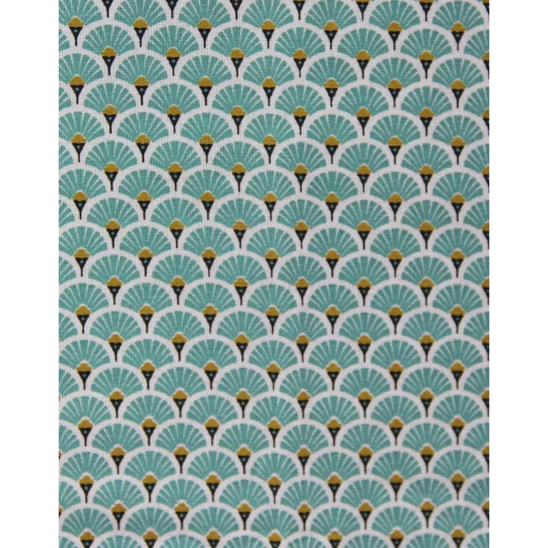 NAPPE 150X150 ENDUIT EVENTAILS TURQUOISE