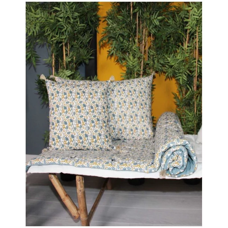 COUSSIN ARYA 40X60 STONE BLUE