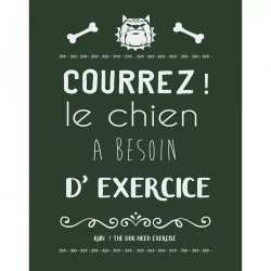 TORCHON COMIQUE 50X70 EMERAUDE