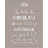TORCHON COMIQUE 50X70 TAUPE