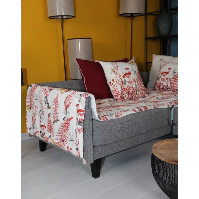 EDREDON LIBELLULE 75X200 ECRU