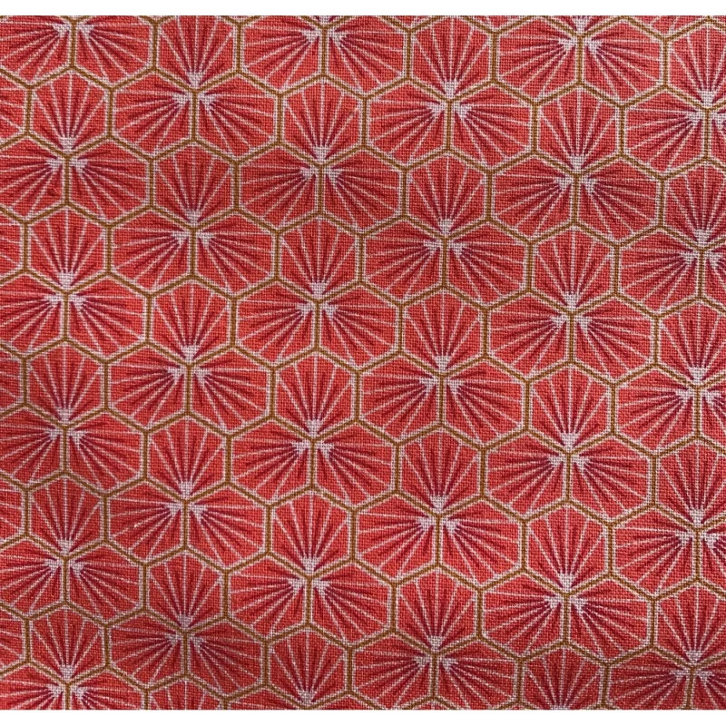 NAPPE RIAD HOT CORAL 250X150 ENDUITE