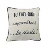 COUSSIN 45X45 VACANCES GRIS CLAIR