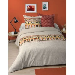 PARURE PUEBLA HOUSSE DE COUETTE 240X220cm + 2 TAIES D'OREILLERS 63X63cm
