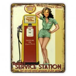 PLAQUE METAL BETTY 20x25x0,6