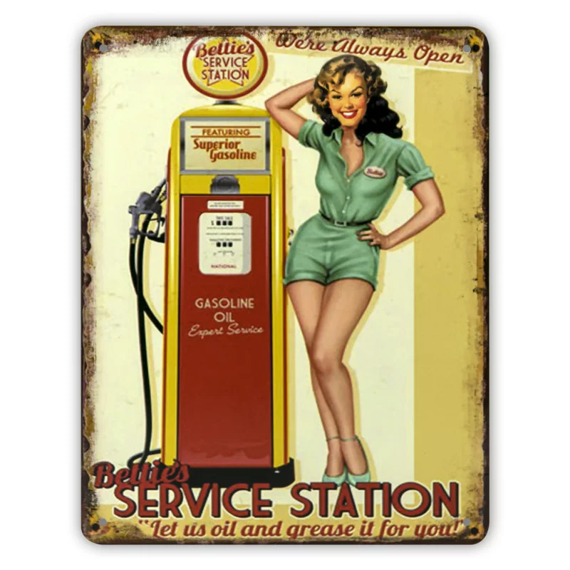 PLAQUE METAL BETTY 20x25x0,6