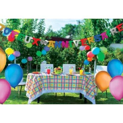 GUIRLANDE LETTRES ANNIVERSAIRE MULTICOLORE