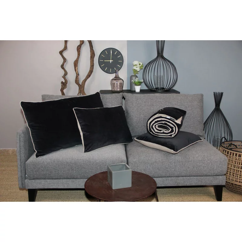 JAIPUR ANTRACIET FLUWEEL DEKBED 200X80cm