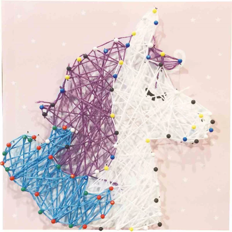 String art licorne 21 x 21 cm