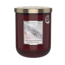 BOUGIE GRANDE JARRE 340G PUR ENCHANTEMENT À LA CIRE DE SOJA